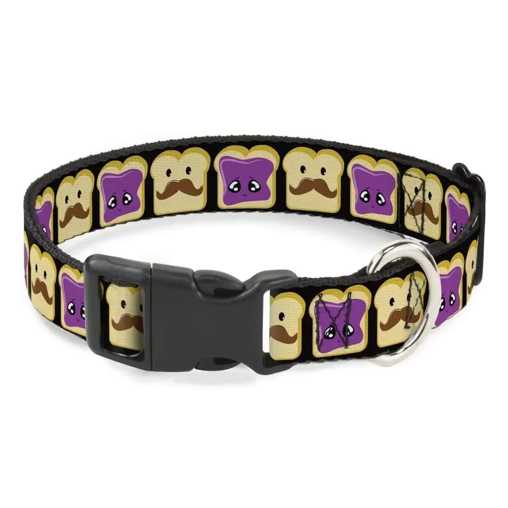 Buckle-Down Peanut Butter & Jelly Dog Collar Small 13-18